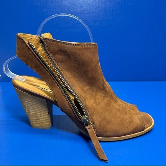 Paul Green Womens Cayanne Brown Suede Peep Toe Slingback Heels UK6/US8.5 - Picture 6 of 10